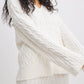 Cable Knit V Neck Set