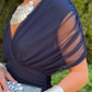 Elegant Floral Elastic Flowy Dress