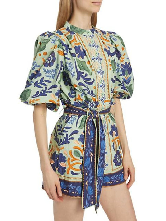 Ocean Tapestry Suzani Romper