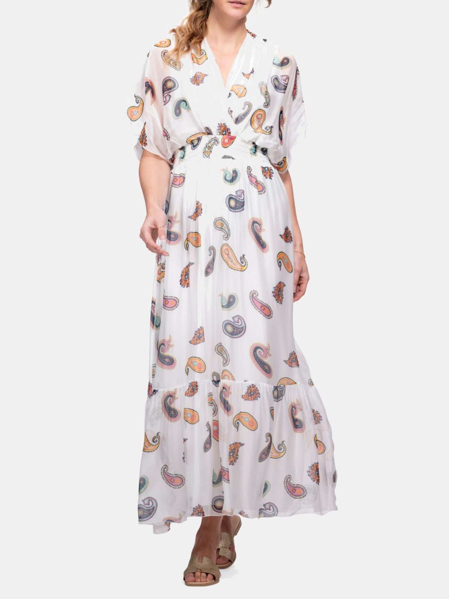 Elegant Silk Printed Dress