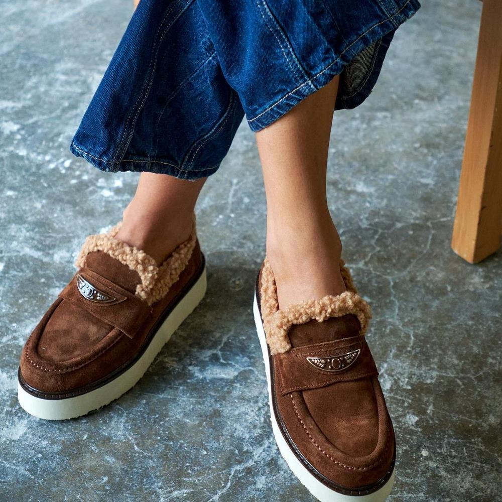 Brown Comfort Suede Loafers