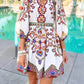 Ethnic Bohemian Print Pocket Dress