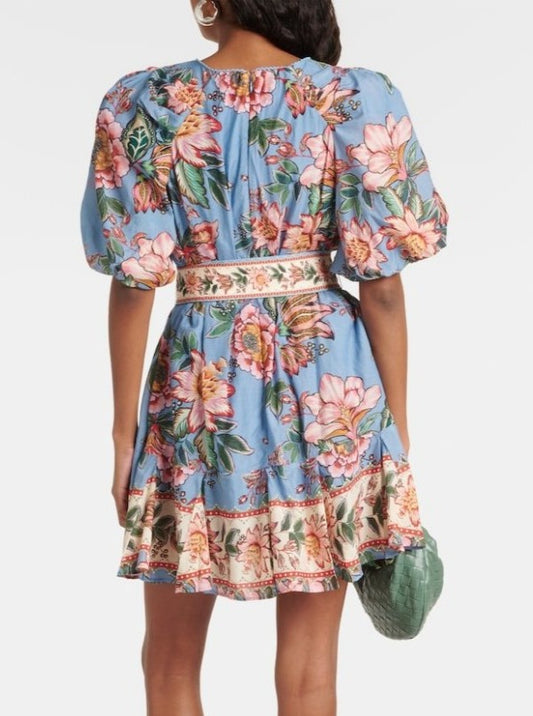 Floral Cotton Blend Dress