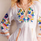 Breathable Linen Embroidered Dress