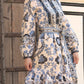 Block Print Floral Shirt Dress