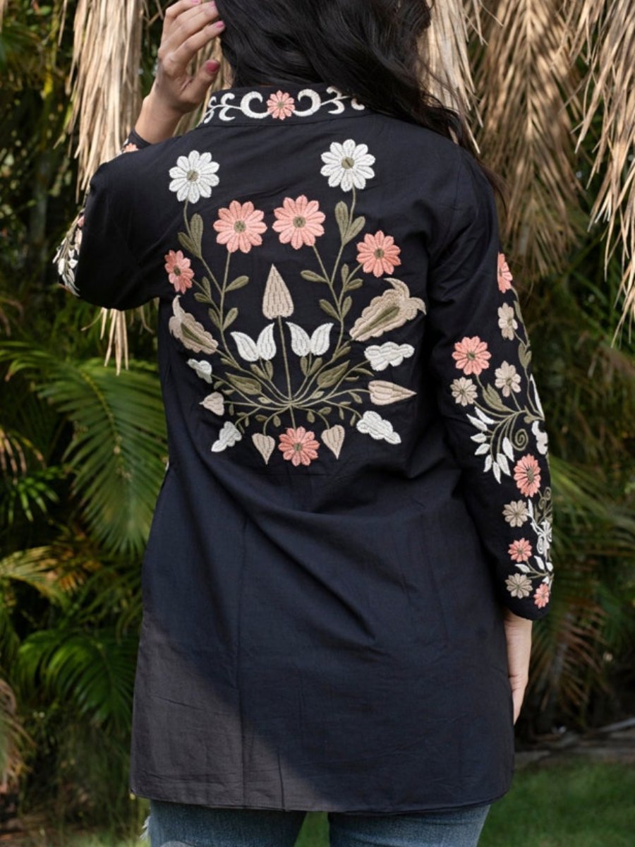 Embroidered Cotton Jacket