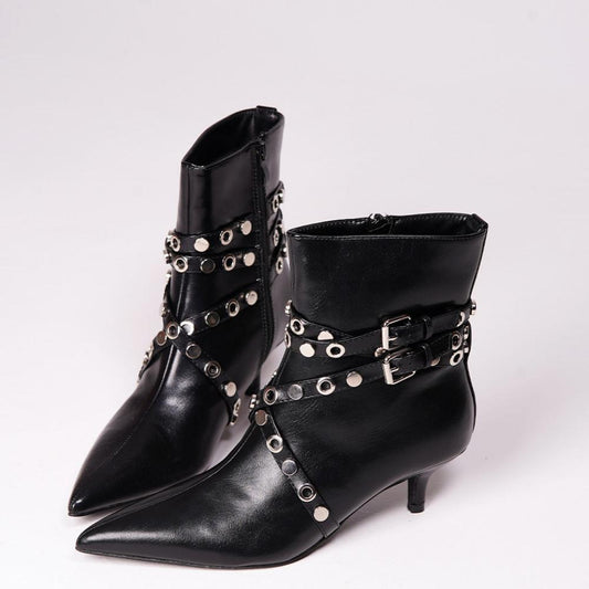 Women's Metal Pointed Toe Boots