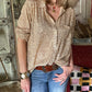 Glitter Long Sleeve Blouse