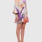 Flamboyant Printed Mini Dress