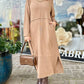 Comfortable Long Sleeve Cashmere Dress