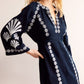 Breathable Linen Embroidered Dress