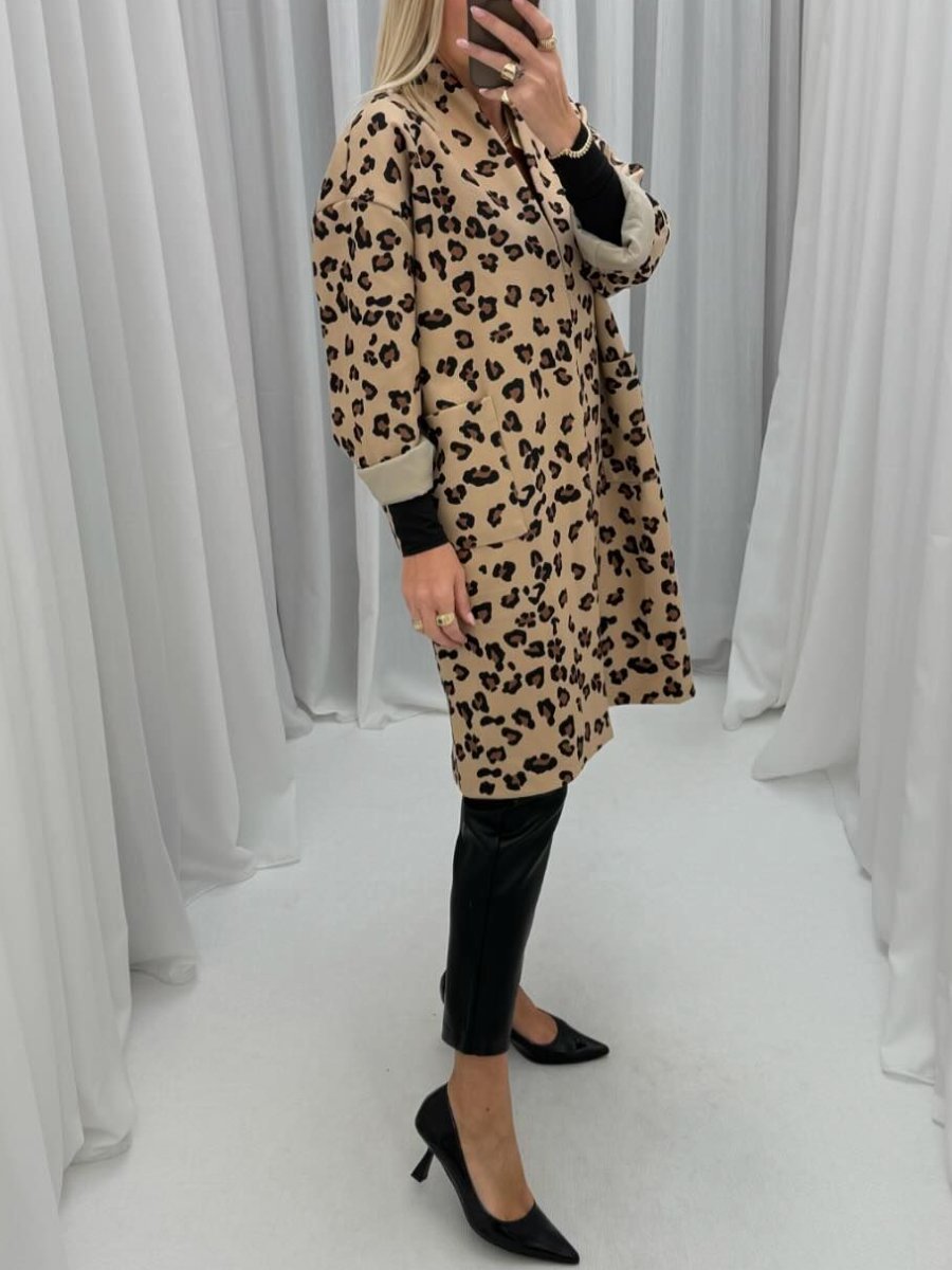 Fashionable Leopard Coat