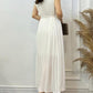 Sleeveless Pleated Chiffon Dress