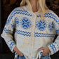 Classic Nordic Pattern Knit Cardigan