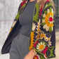 Elegant Multicolor Long Sleeve Outerwear