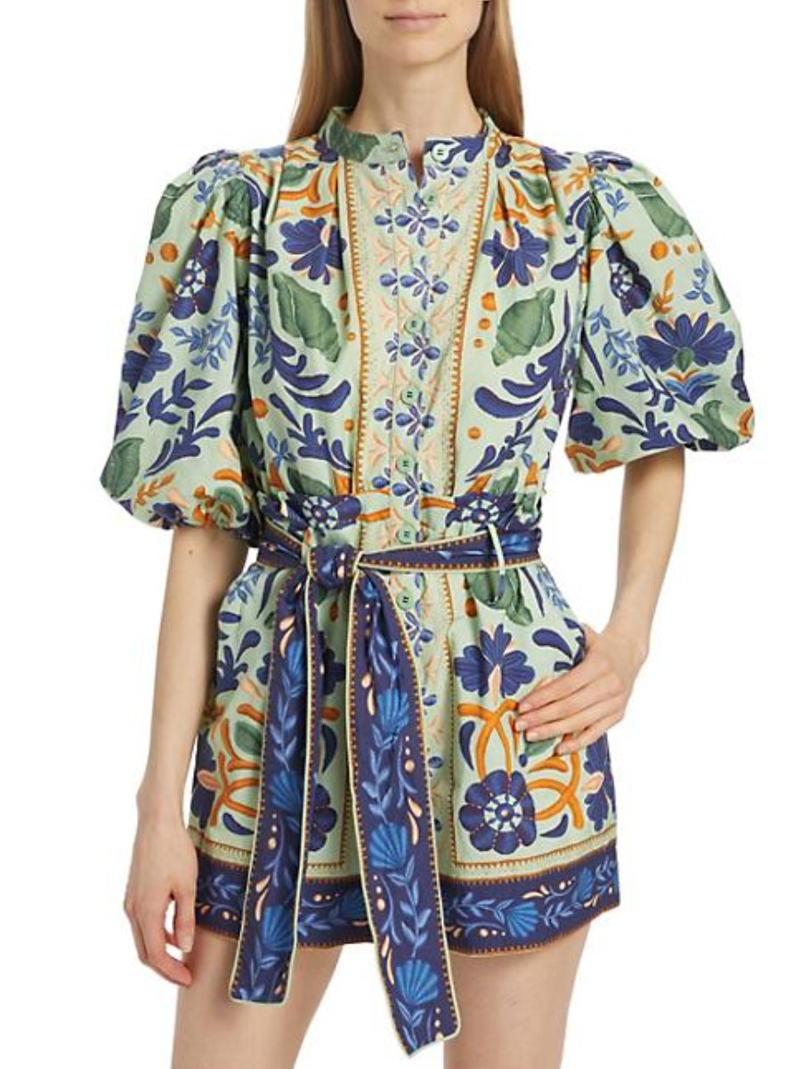 Ocean Tapestry Suzani Romper