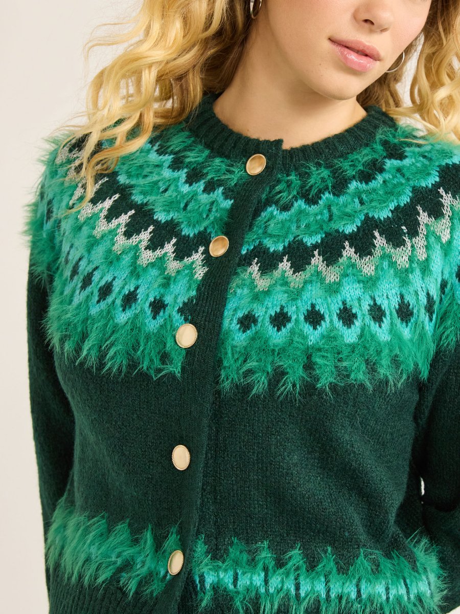 Women’s Fair Isle Cardigan Sweater