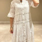 Cotton Lace Shirt Dress