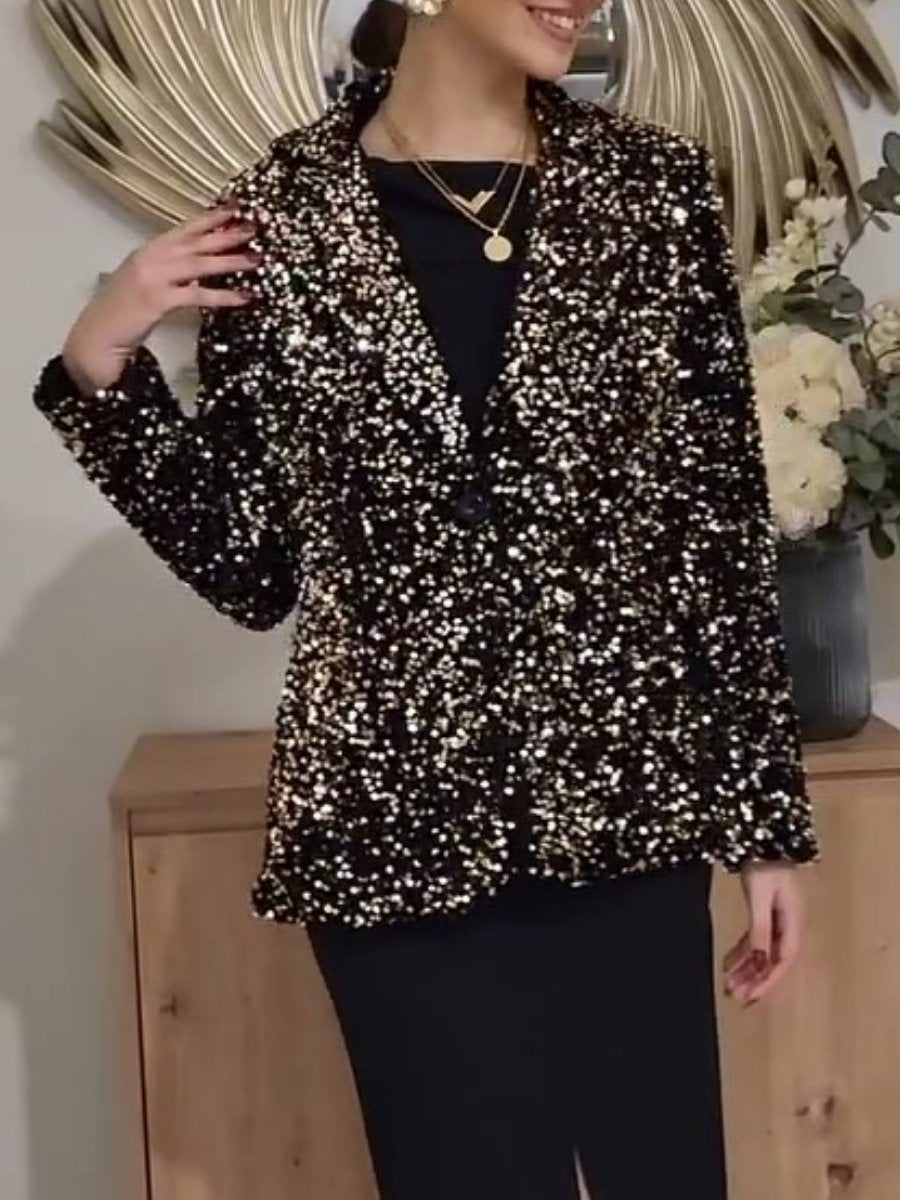 Gorgeous Sequined Blazer Jacket