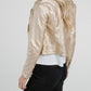 Metallic Leather Jacket