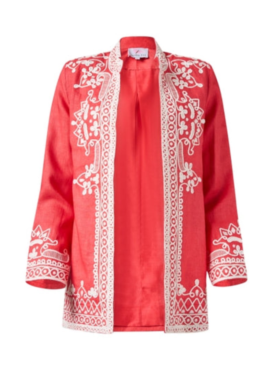 Embroidered Linen Jacket