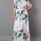 Painted Elegance Watercolour Dress