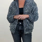 Fashion Sequin Bomber Jacket