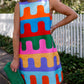 Vibrant Placement Print Dress