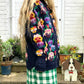 Handmade Vintage Pansy Cardigan