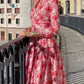 Red Gorgeous Flowing Dress