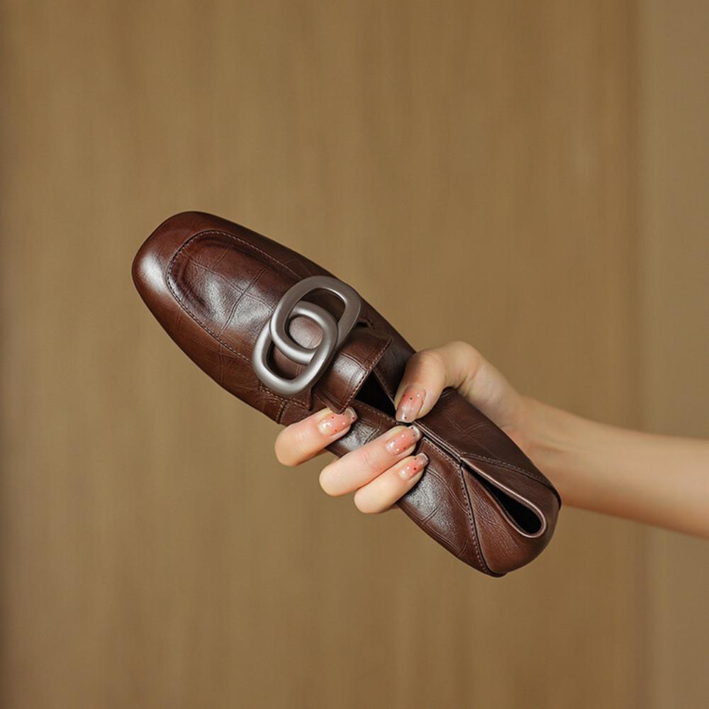 Vintage Casual Leather Loafers