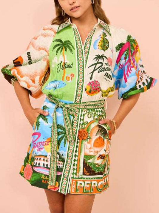 Tropical Rainforest Mini Dress