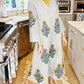 V Neck Cotton Long Sleeved Dress