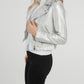 Metallic Leather Jacket