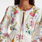 Floral Insects Linen Mini Dress