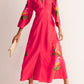 Breathable Linen Embroidered Dress