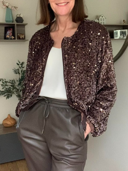 The Sequined Bomber Jacket