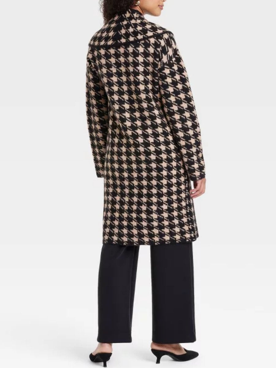 Women's Jacquard Knitted Coat