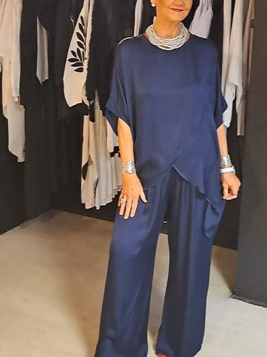 Round Neck Casual Fashion Irregular Suit