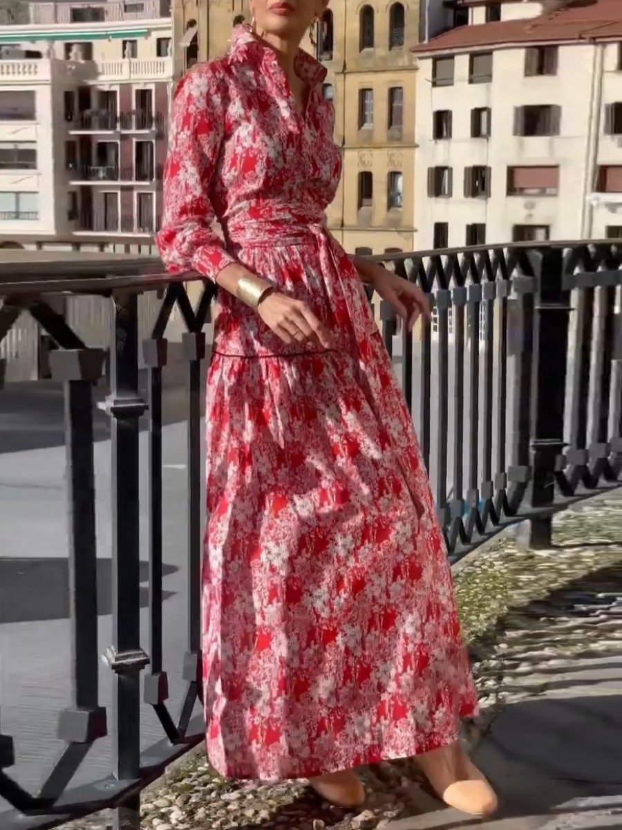 Red Gorgeous Flowing Dress