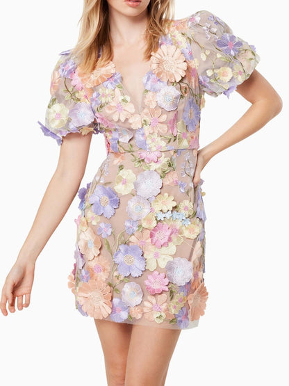 3D Floral Elegant Dress