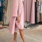 Elegant Pink Tweed Coat