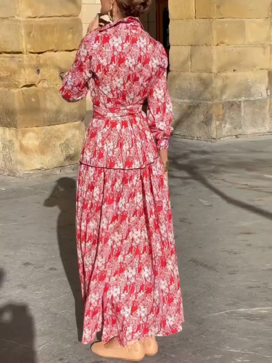 Red Gorgeous Flowing Dress