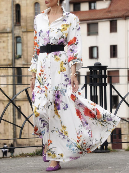 Gorgeous Floral Long Sleeve Dress