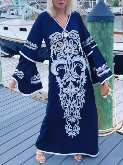 Stunning Embroidered Caftan Dress