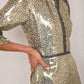 Gold Leopard Party Dress