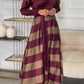 Unique V-Neck Long Sleeve Maxi Dress