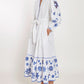 White Organic Cotton Embroidered Dress