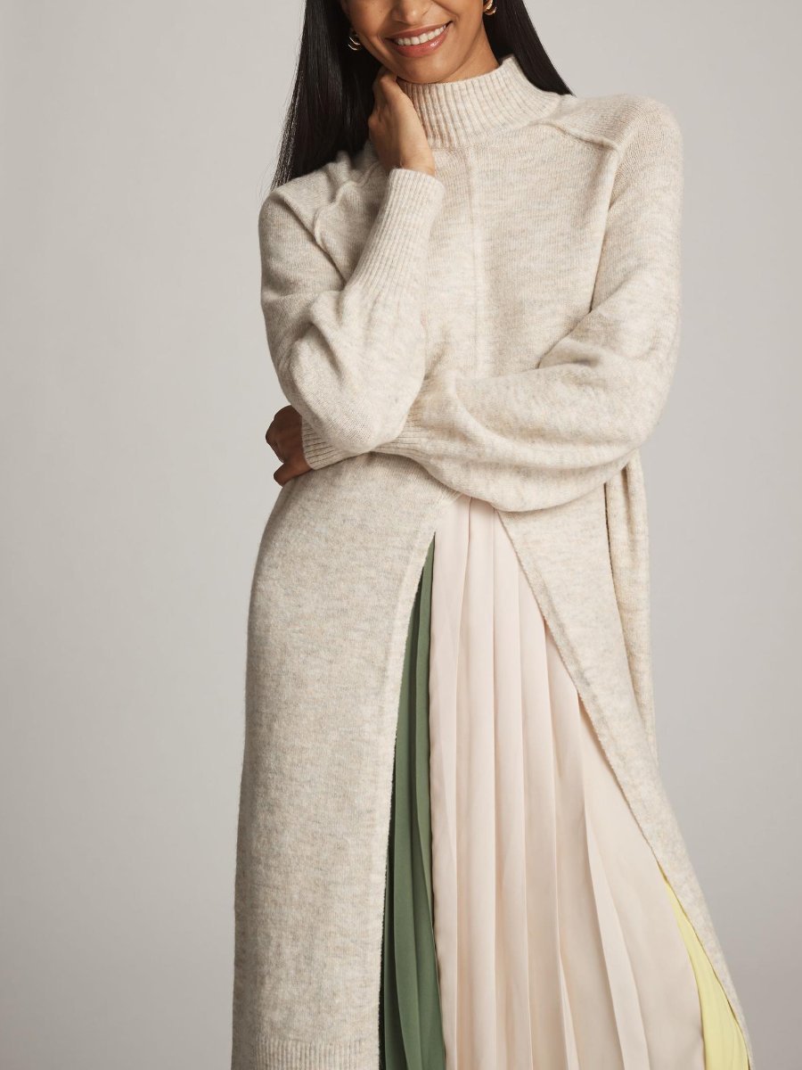 Longline Split Sweater