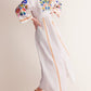 Breathable Linen Embroidered Dress